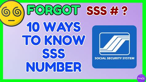 forgot sss number|sss no numbers yet.